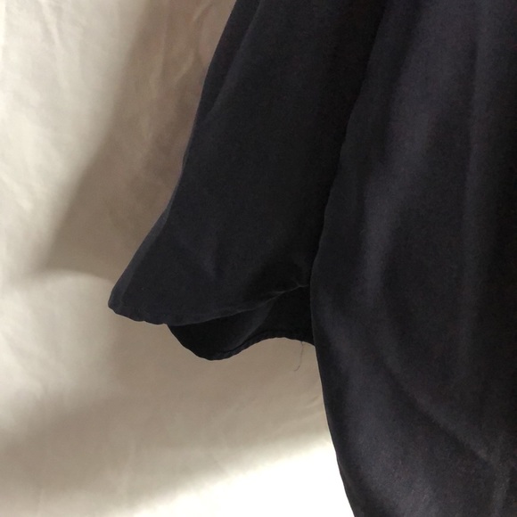 H&M navy belted shirt style dress euc size 2 dry cleaned - Picture 8 of 9